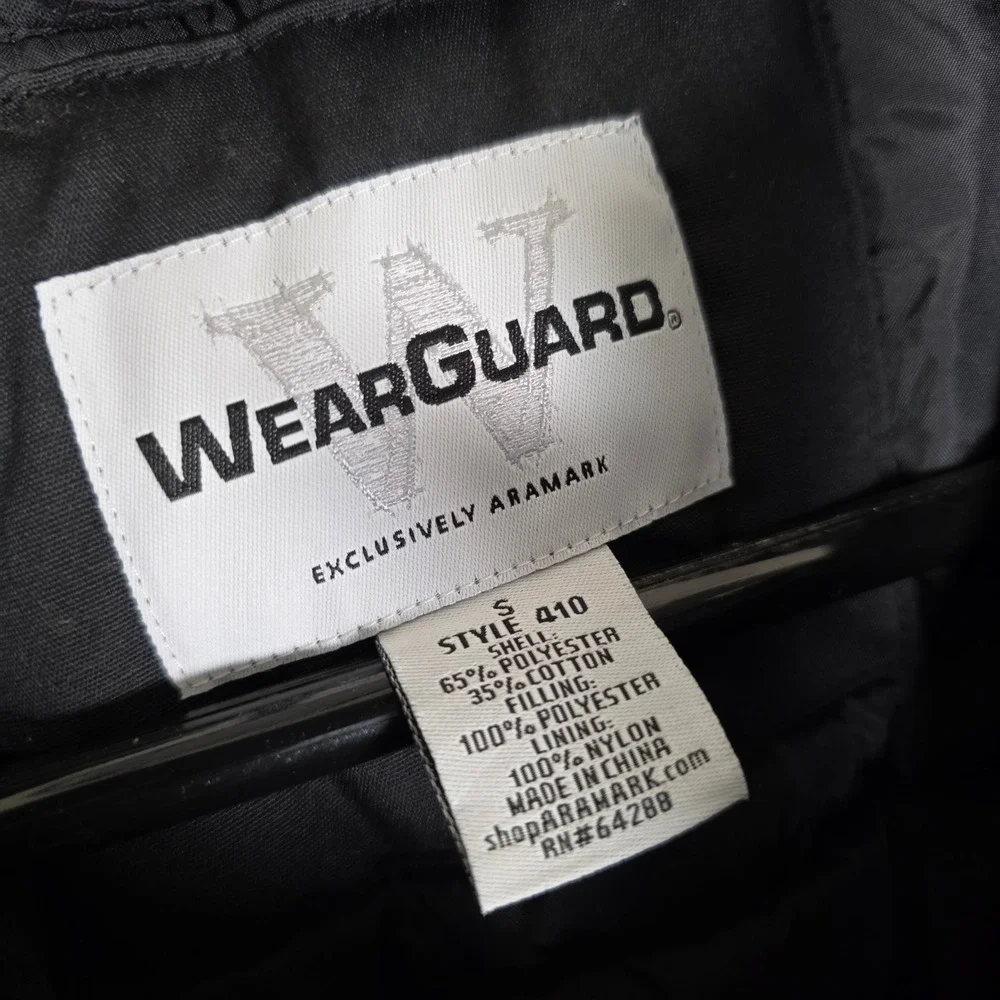 WearGuard‎ Bomber Jacket Mens Small Black Good Style 410 Insulated Workwear